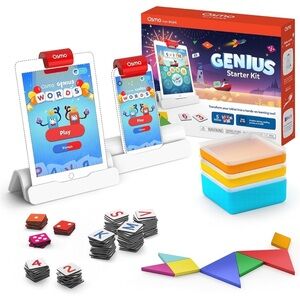 Osmo Genius Starter Kit for iPad & iPhone – 5 Educational Games – Brand New